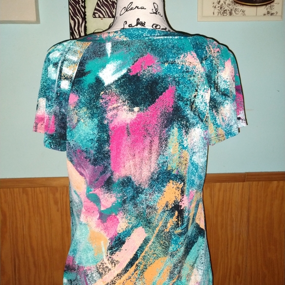 Euc Bright colored shirt - Picture 4 of 5